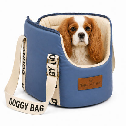 Dog Carrier Bag : Travel and sleeping bag for dogs up to 8 Kilo, Blue