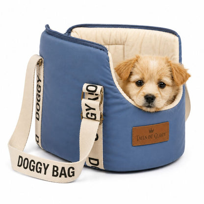 Dog Carrier Bag : Travel and sleeping bag for dogs up to 8 Kilo, Blue