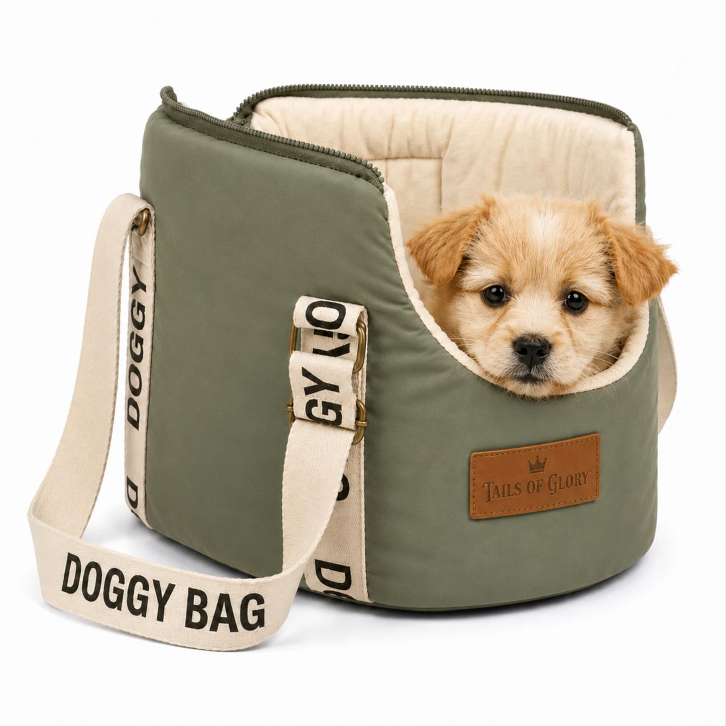 Dog Carrier Bag : Travel and sleeping bag for dogs up to 8 Kilo, Green