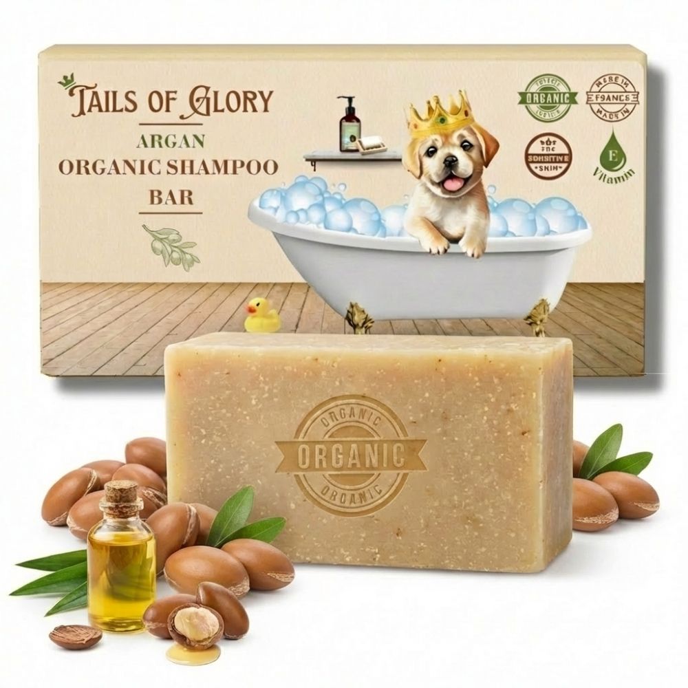 Shampoing solide bio à l'huile d'argan pour animaux - 100 g