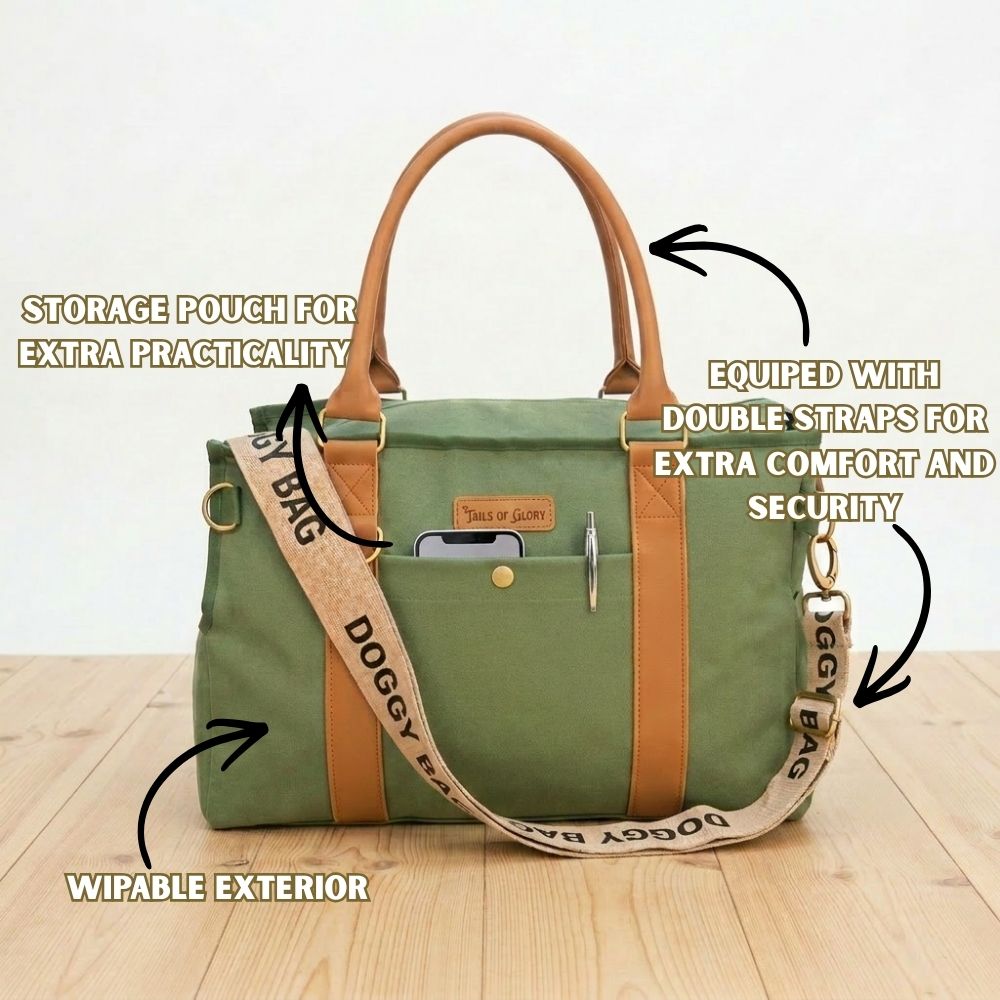 Stylish Dog Bag - Green