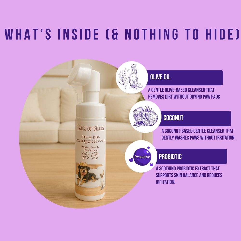 Dog & Cat No-Rinse Paw Cleaner - 200ml