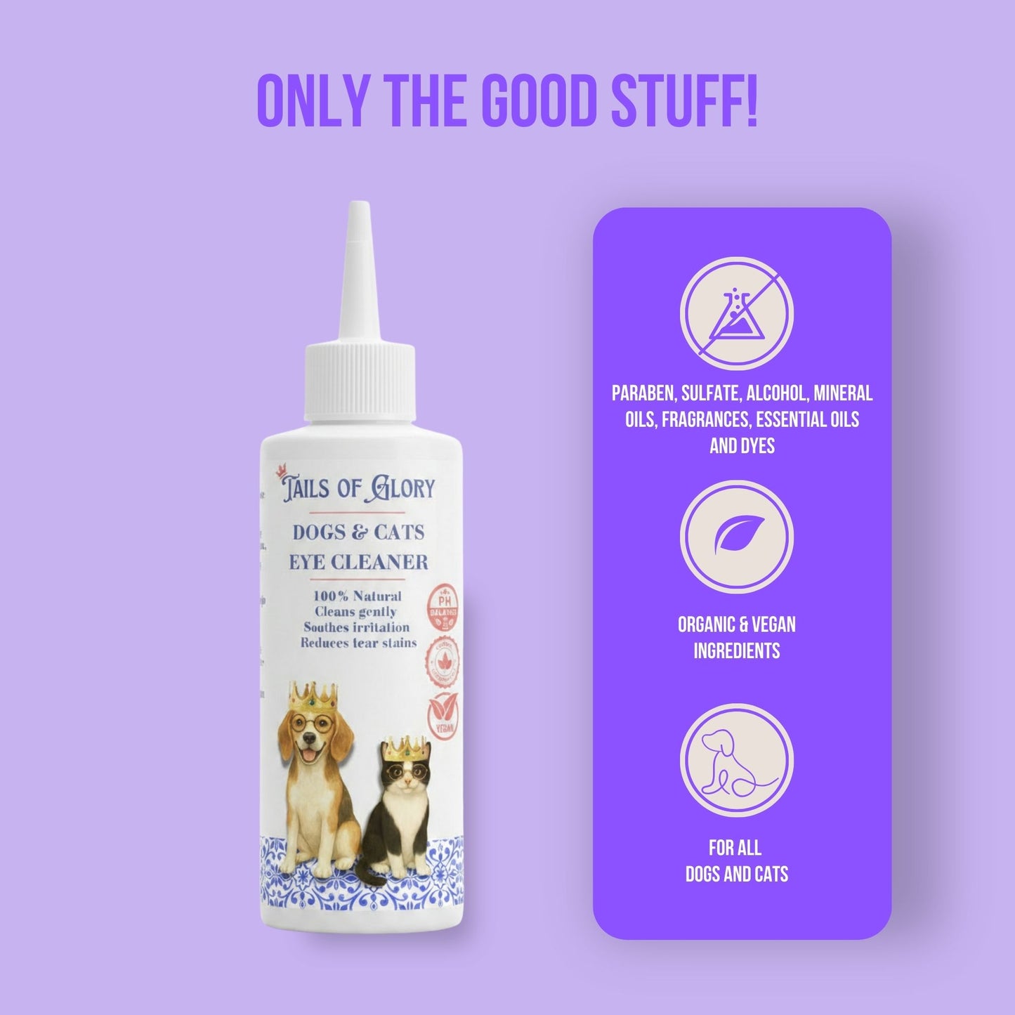 Natural Eye Cleaner for Dogs & Cats – 100ml