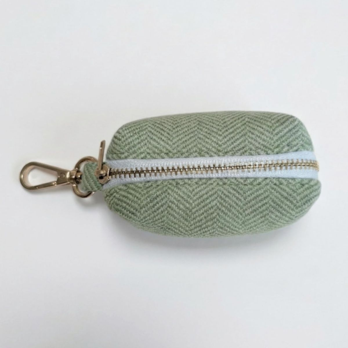Ensemble Collier, Pochette et Laisse pour Chien - Tweed Vert et Velours