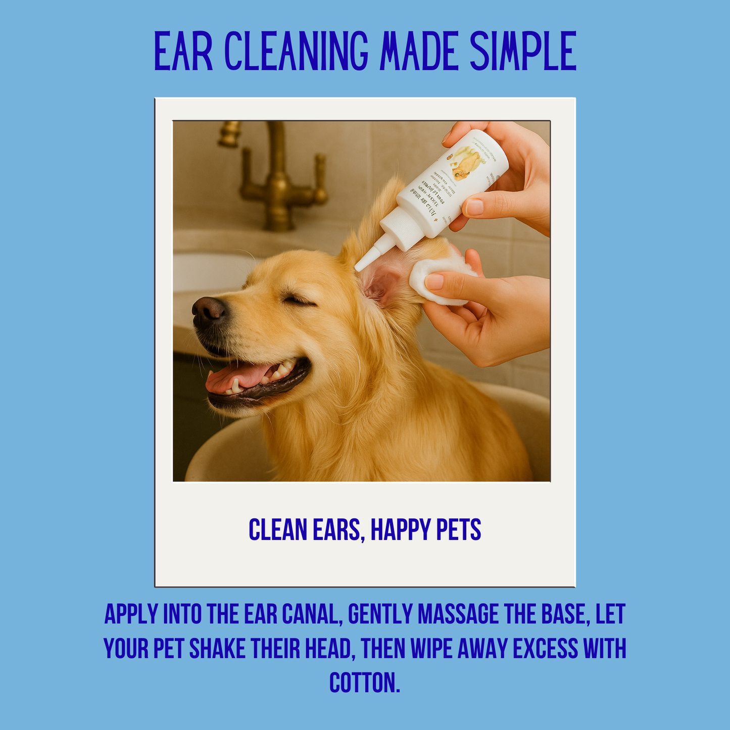 Natural Ear Cleaner for Dogs & Cats 100ml