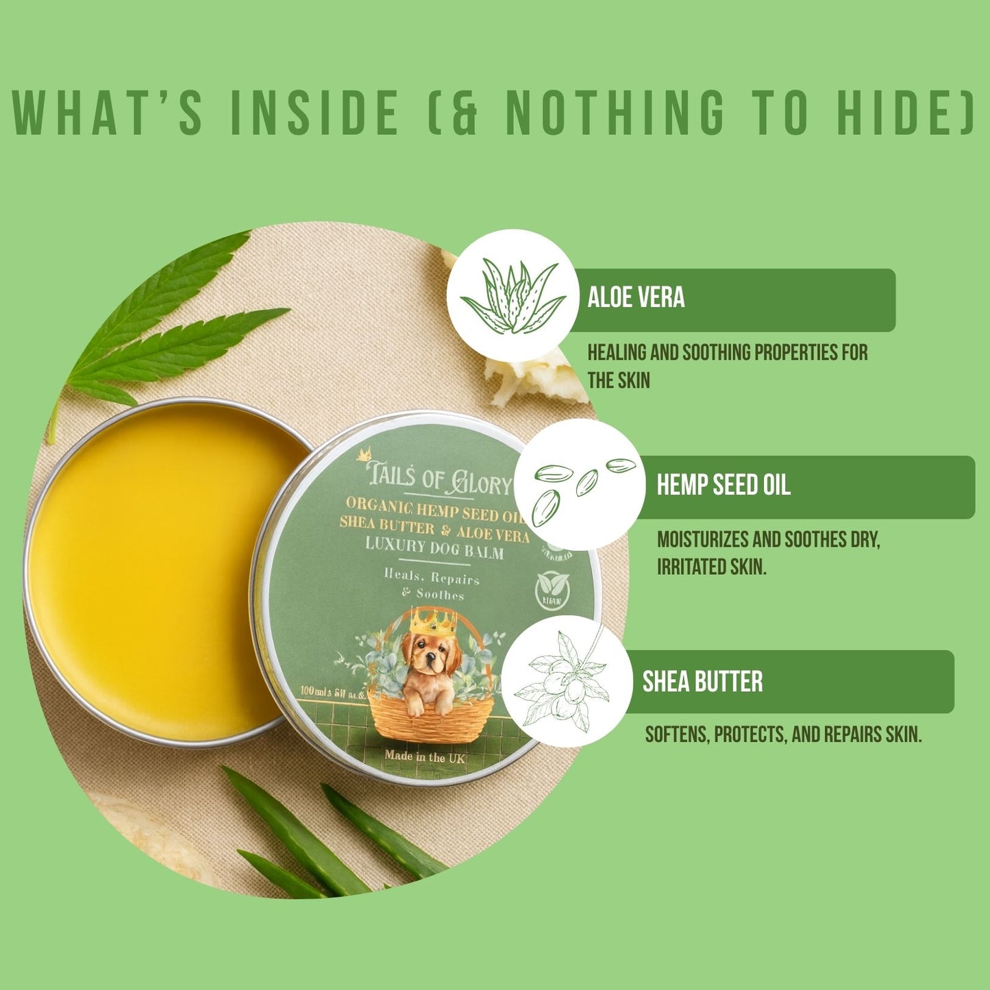 Organic Botanical Dog Balm