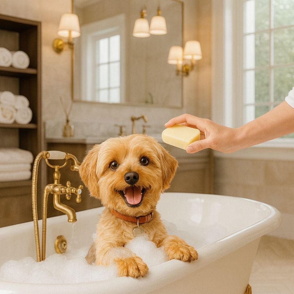 Shampoing solide bio à l'huile d'argan pour animaux - 100 g