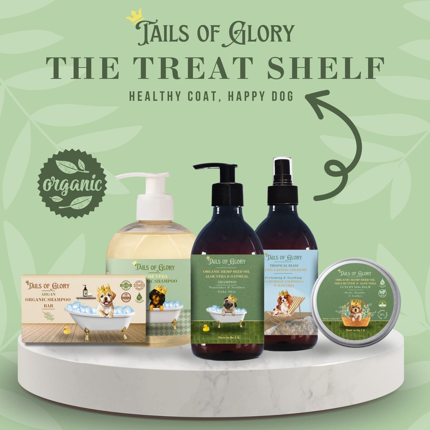 Organic Hemp 6-in-1 Dog Spray — Perfume, Bed Spray & Calm-Me Mist - 300ml