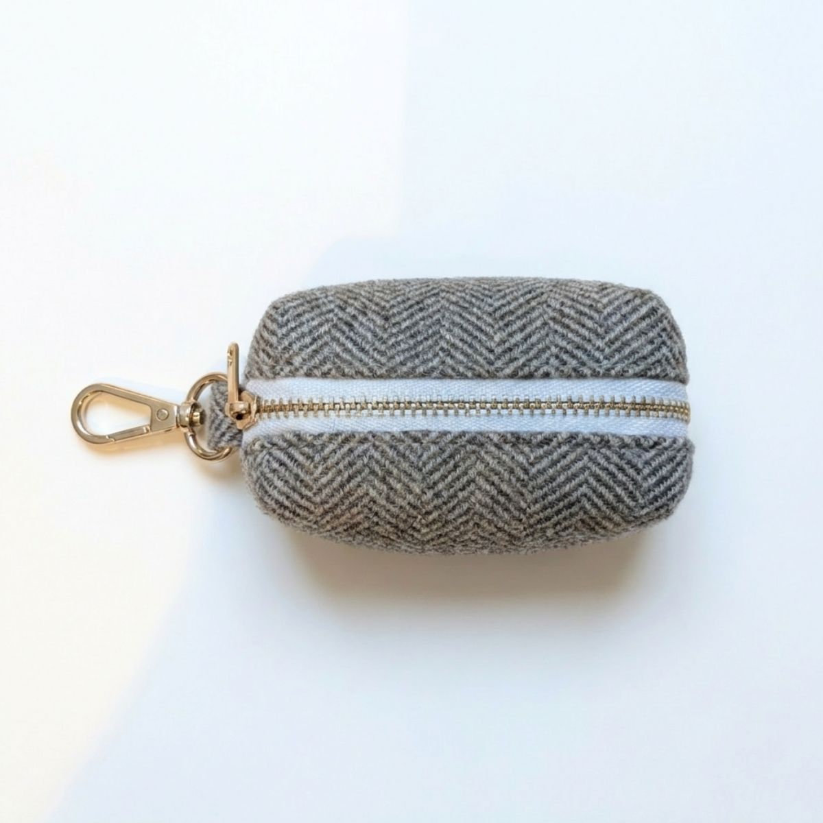 Ensemble Collier, Pochette et Laisse pour Chien - Tweed Marron et Velours