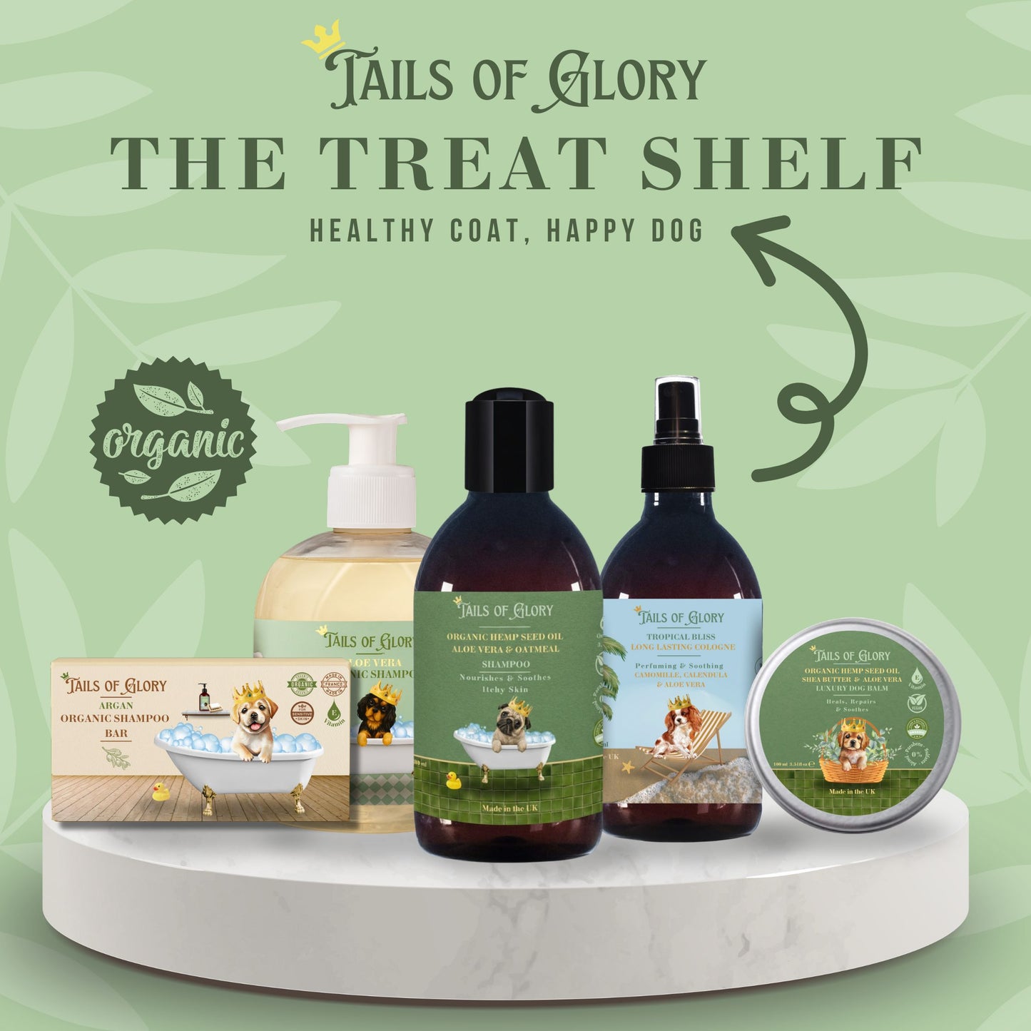 All Natural & Organic Hemp Seed Oil Dog Shampoo 300 ml