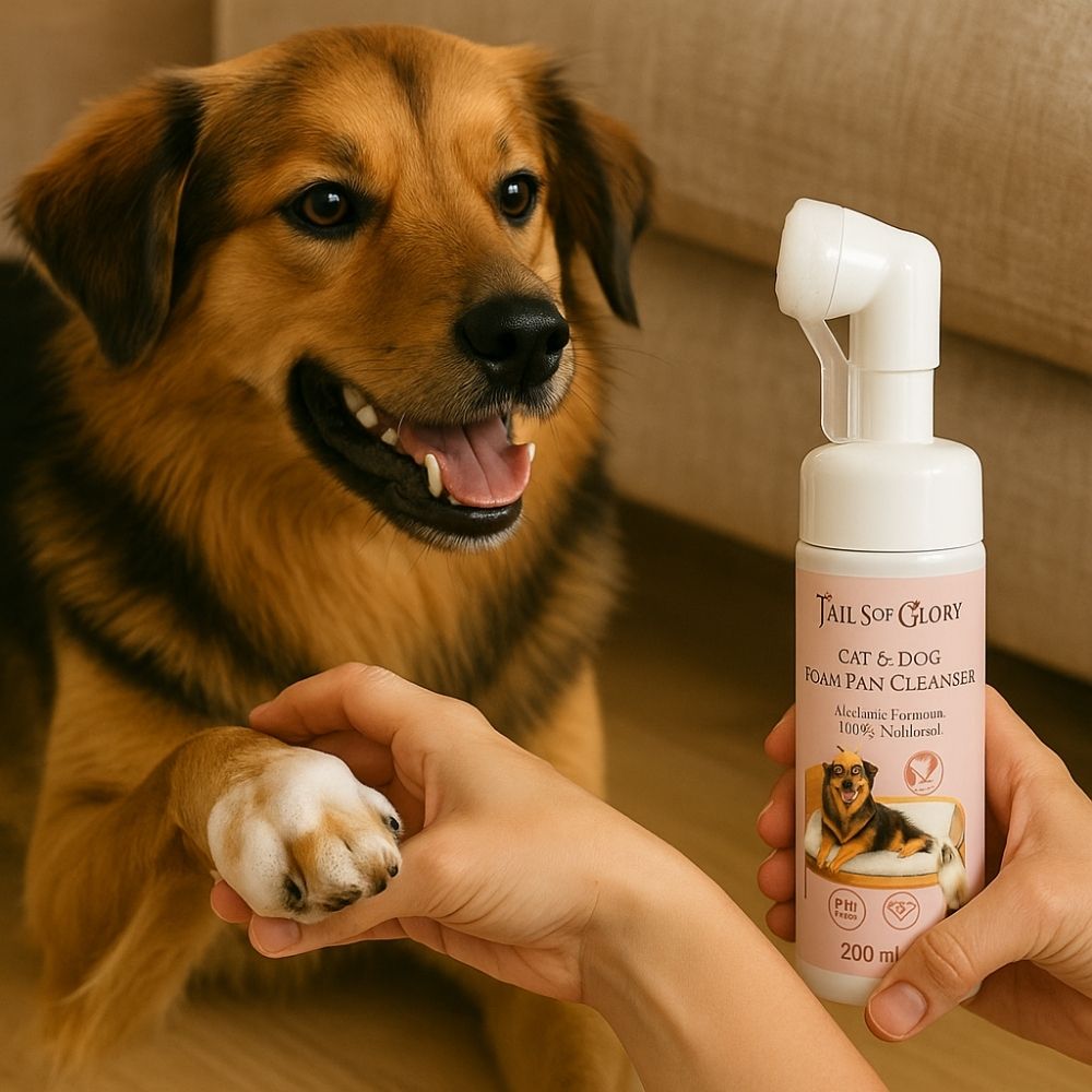 Nettoyant pour pattes sans rinçage pour chiens et chats - 200 ml 