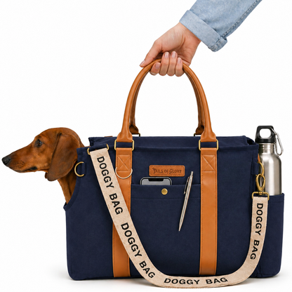 Dog Carrier Bag - Urban Travel Bag for Small Dogs  - Blue