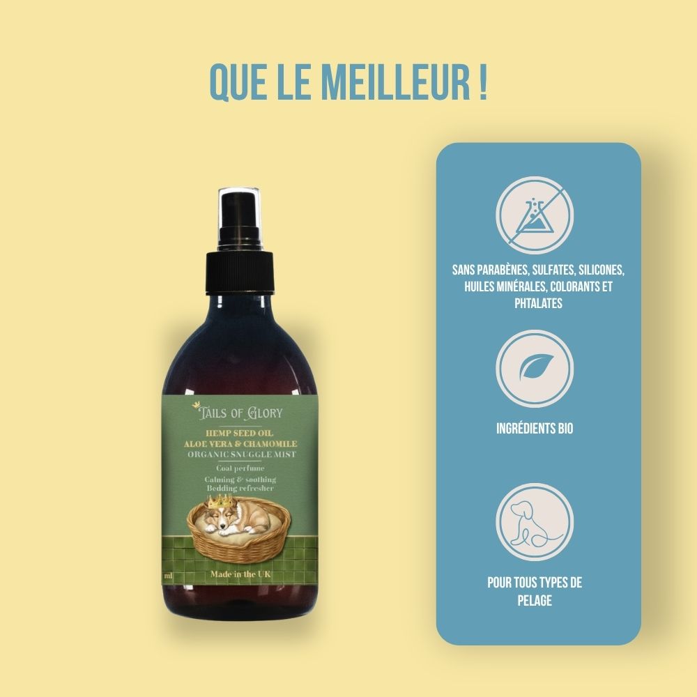 Trio apaisant, hydratant et brillant au chanvre